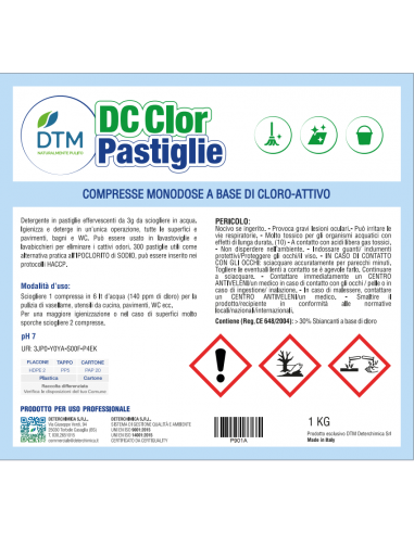 DC CLOR PASTIGLIE CLORO KG.1 PZ.1